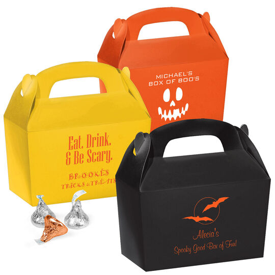 Personalized Large Favor Boxes for Halloween